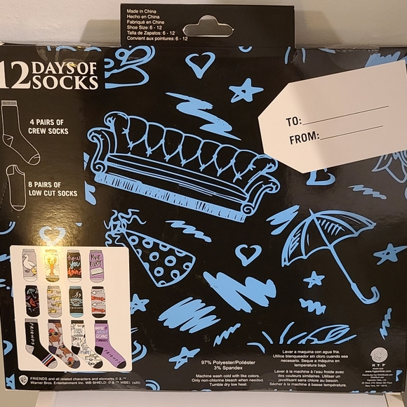 Friends 12 Days Of Socks Box Set - Picture 2 of 4